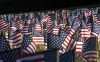 Chesterton students set up flag memorial