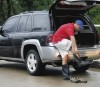 Steady downpour floods region  