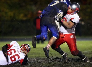 Senior bookends lead Morton football's rising defense