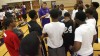 Merrillville's TJ Lux runs his first day of basketball practice 