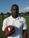 Bowman's Strickland can play football, too