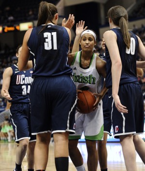 UConn beats Notre Dame 83-65 to reach NCAA final