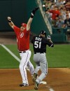 Strasburg stars, but Sox win