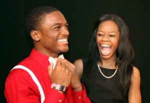 Gallery: Gold medalist Douglas visits IUN