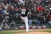White Sox pitcher Sergio Santos throws