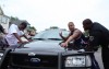 Local police 'hold the line'
