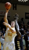 VU's Kevin Van Wijk drives for a layup