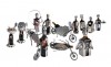 Wine Caddy Sculptures from H & K Recycled Metal Art