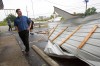 Storm blows roof off of business 