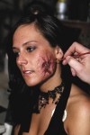 Highland resident and Chicago's go-to-guy for gore shows off his skills at a city nightclub Monday night