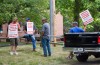 Roofers strike