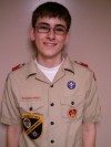 Boy Scout lending a hand to fire department hosts