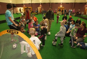 Portage parks brings the turf indoors