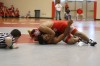 Tyler Thomas of Morton nearly pins Hammond's Elija Harris
