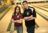 0330BOWLFEATURE,  Cal College bowlers Alice Veenstra and Josh Toth 