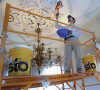 Craftsman copies mansion decorative plasterwork