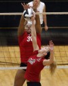 Morton's Lindsay Welch looks to block Lowell's Sarah Jonas