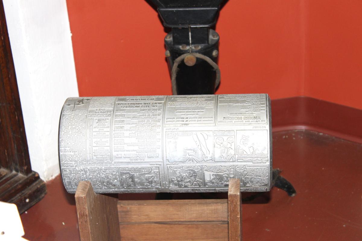 Artifact of the Week Cylinder printing press plate Local News