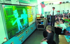 Flat Stanley helps with geography lesson at Bloomington school