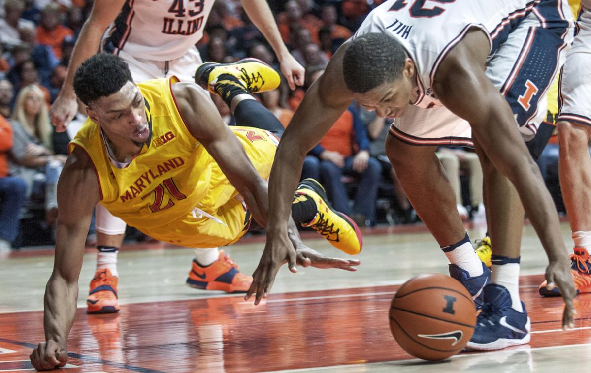 Illini Hit Rough Patch Maryland Busts Through Men S College