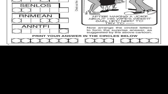 jumble | Puzzles & Comics | poststar.com