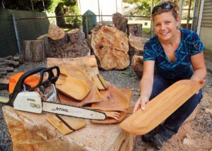 Somers Point woman adept at turning potential of piece of fallen tree into art