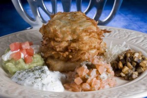 For Hanukkah, make one latke, but many toppings