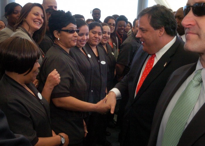 Christie tours Revel