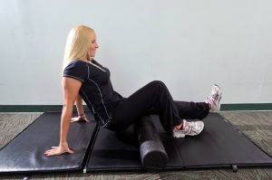 Your workout: Foam-roller hamstring