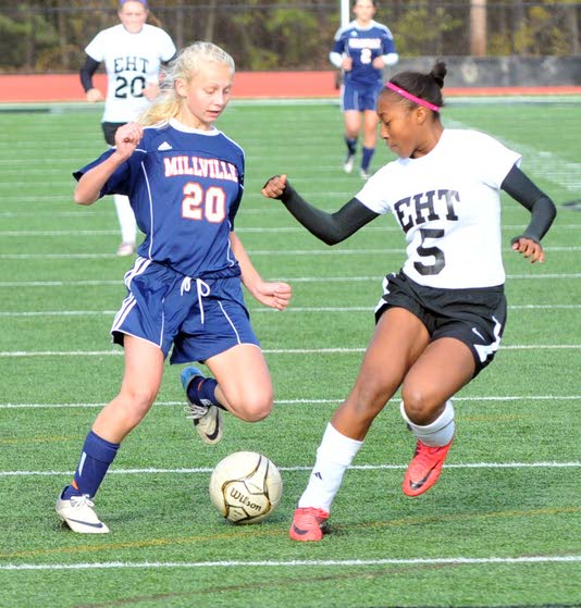 Lexi Magruder's late goal gives Egg Harbor Township's girls soccer team its first playoff win