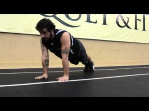 Your Workout: Pushup with leg check