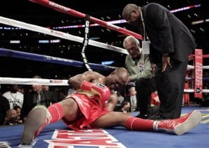 Bernard Hopkins hurt Oct. 15, 2011