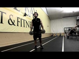 Your Workout: Dumbbell Wrestler's lunge