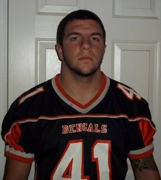 In the huddle with Barnegat linebacker Matt Schofield