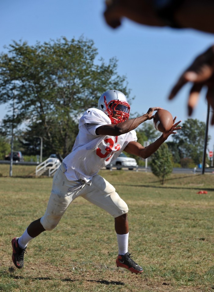 Vineland football Brian Winchester action