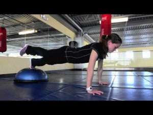 Bosu pushup