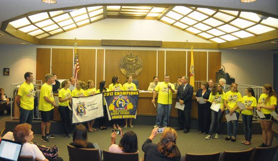 EHT honors girls 12U softball team for making Babe Ruth World Series