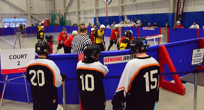 special olympics floot hockey