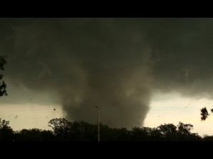 TORNADO INTERCEPT!  just northeast of Edmond, OK! Jim Cantore on-board!