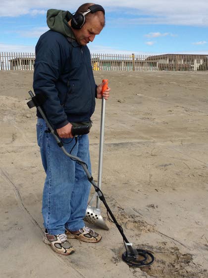 Storms such as Sandy churn up things for metal-detecting hobbyists, collectors