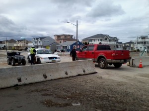 Hurricane sandy downbeach checkpoints