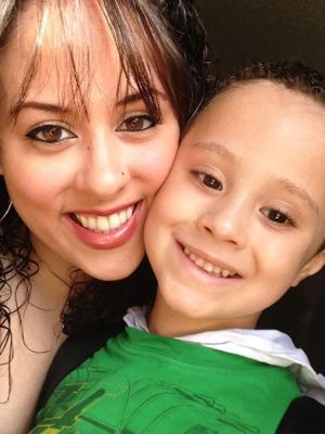 Edelys Morales-Rodriguez and son Angel Morales