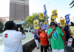 UAW protest
