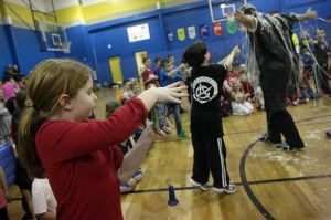 Marsh Elementary School students Jump Rope for Heart to help kids