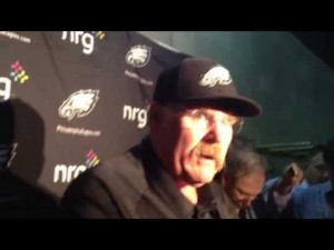 Andy Reid talks about the Eagles' 23-21 win over the Buccaneers, Dec. 9, 2012