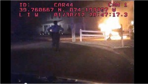 barnegat police pull man from burning car