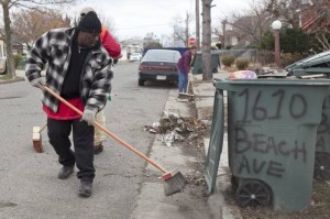 Volunteers gather to help A.C. clean Sandy debris off streets