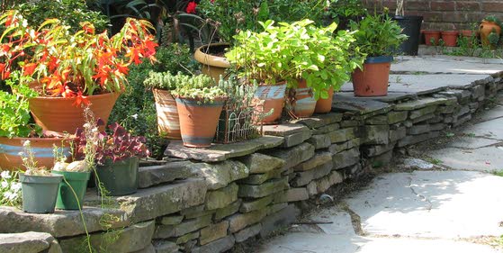 A stone wall can make your garden come to life