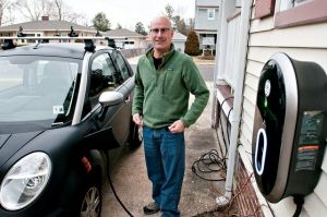Northfield's Hutchison family uses sun to charge up its two small electric cars