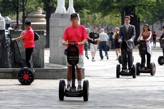 Hop aboard a Segway and see sights of cities